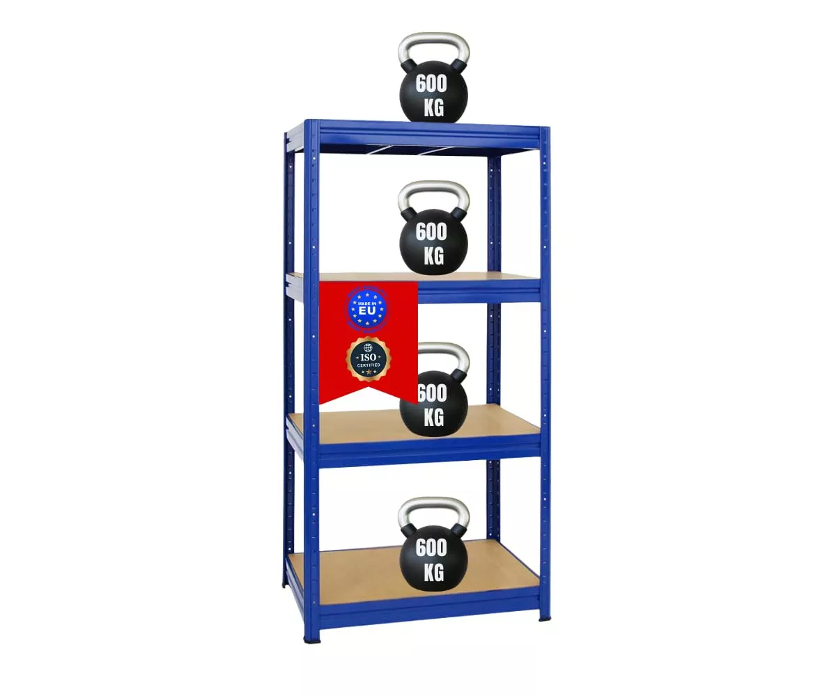 SCHWERLASTREGAL Dino 180x90x60 cm Fachlast 600 kg Blau