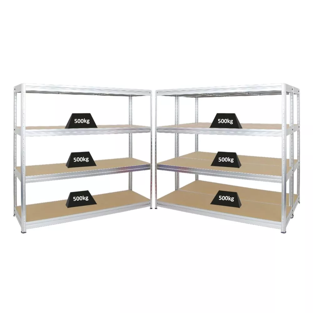 SCHWERLASTREGAL Dino 3er-Set mit 3x 180x200x60 cm Fachlast 500 kg Verzinkt