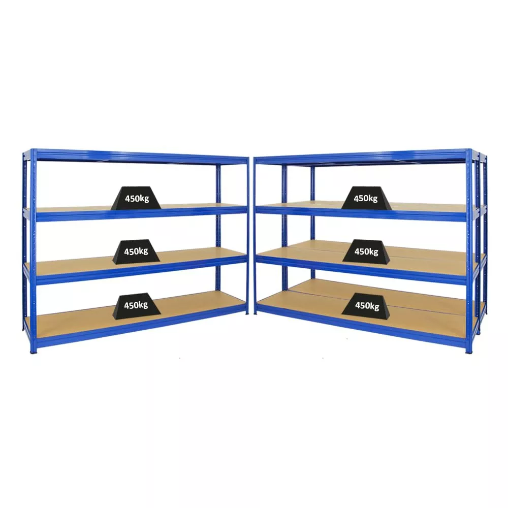 SCHWERLASTREGAL Dino 3er-Set mit 3x 180x240x60 cm Fachlast 450 kg Blau