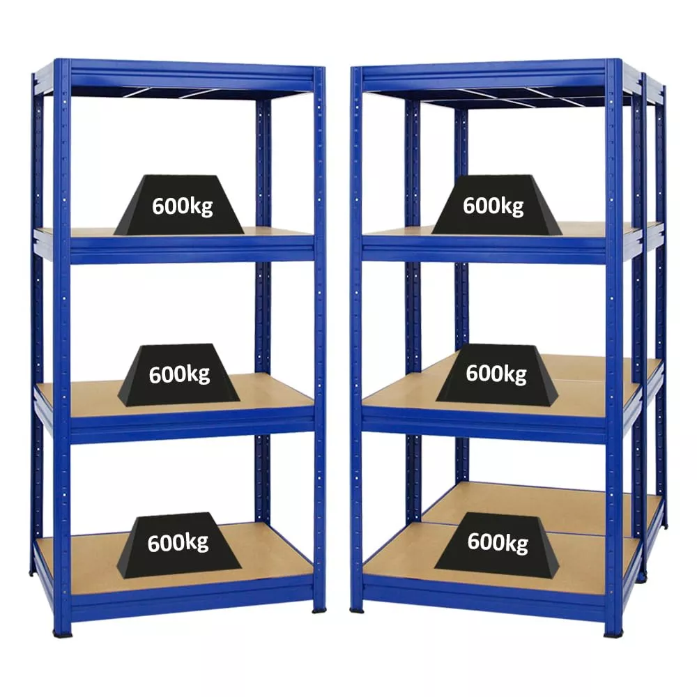 SCHWERLASTREGAL Dino 3er-Set mit 3x 180x90x60 cm Fachlast 600 kg Blau