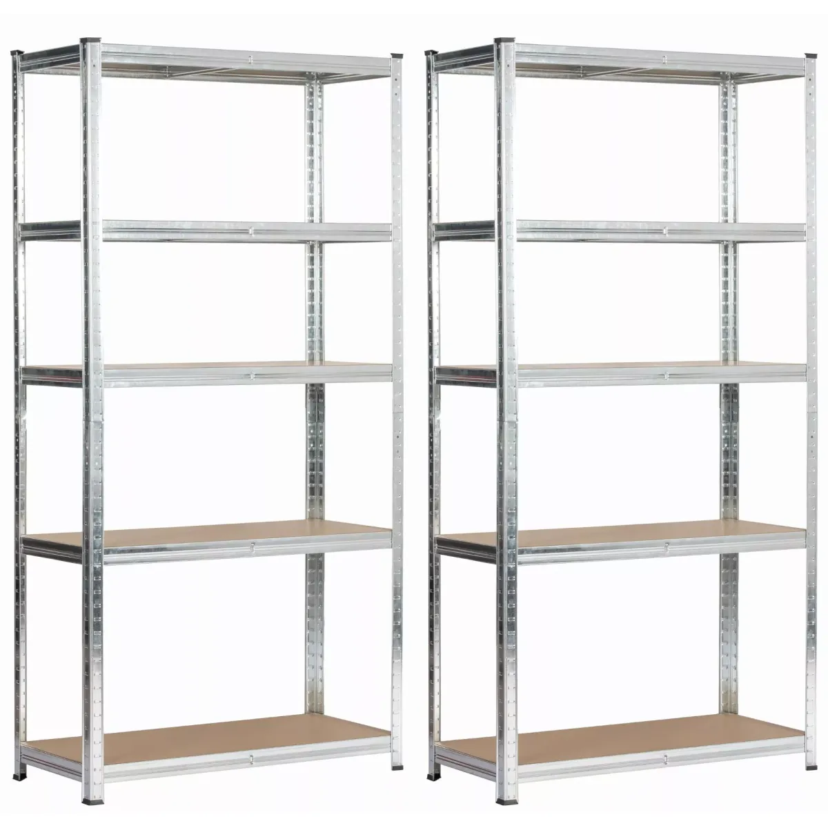 SCHWERLASTREGAL galvanisiertes Silber 90x40x180 cm