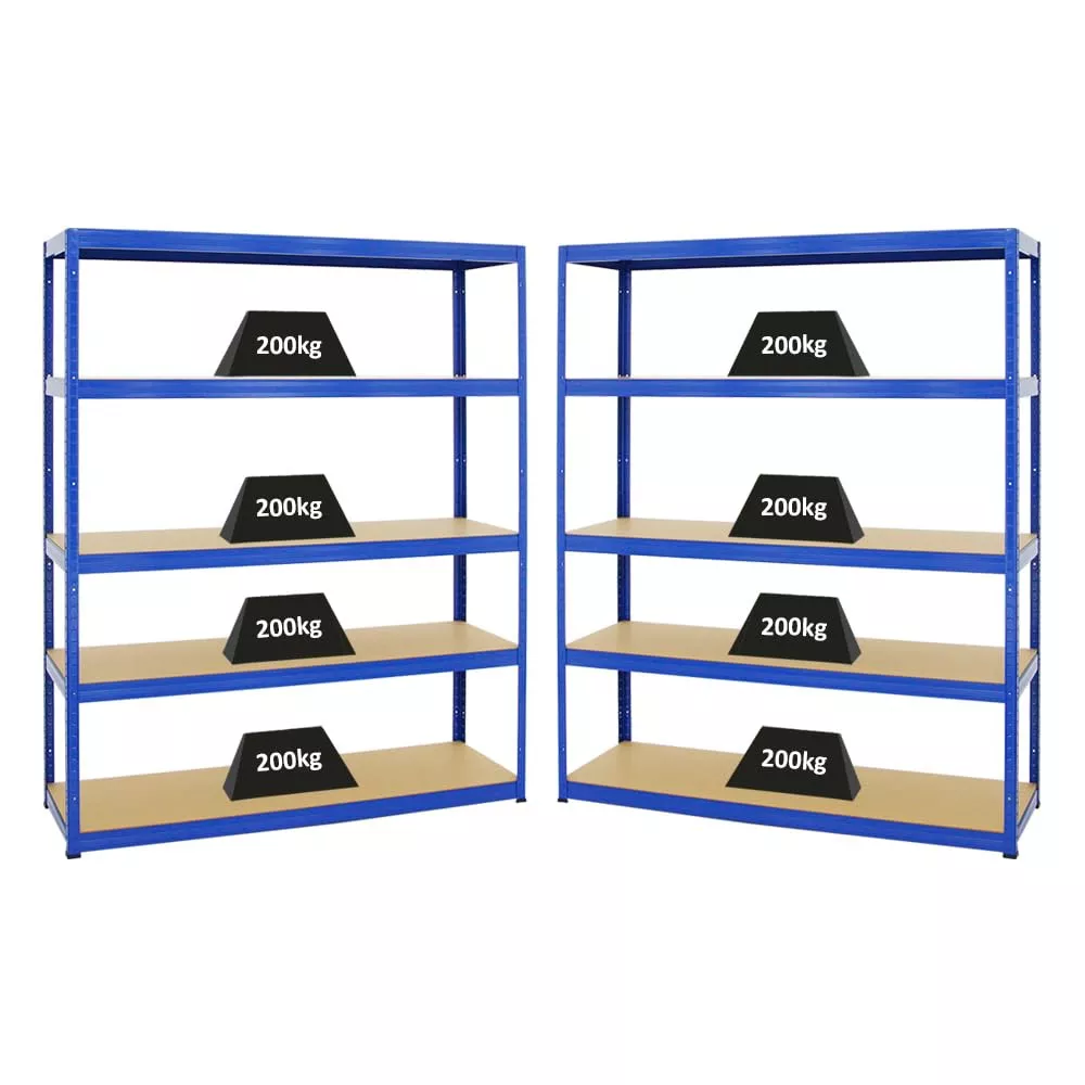 SCHWERLASTREGAL Giant Elephant 2er-Set mit 2x 180x150x45 cm Fachlast 200 kg Blau