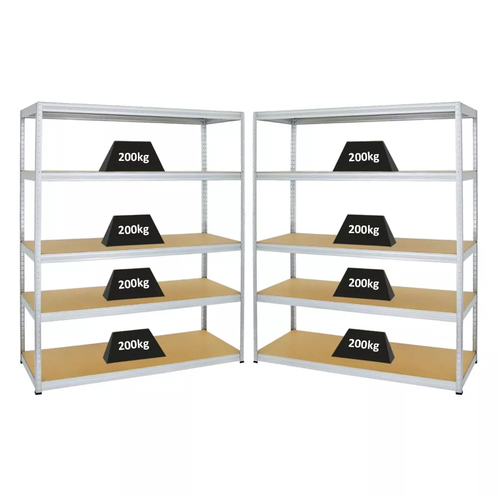 SCHWERLASTREGAL Giant Elephant 2er-Set mit 2x 180x150x60 cm Fachlast 200 kg Verzinkt