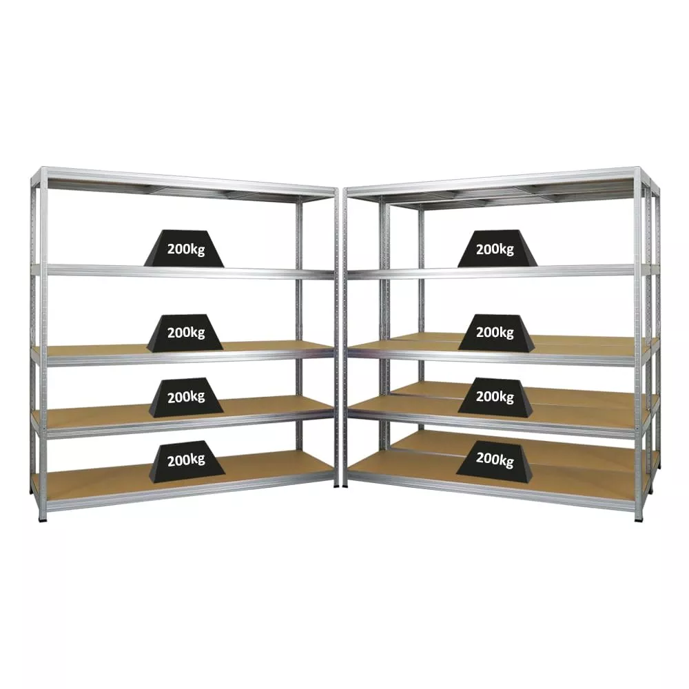SCHWERLASTREGAL Giant Elephant 3er-Set mit 3x 180x180x45 cm Fachlast 200 kg Verzinkt