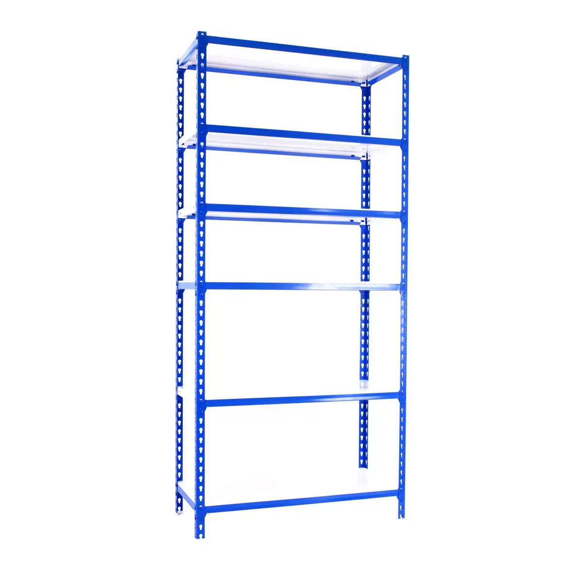 SCHWERLASTREGAL Giant Metal Shark 250x90x30 cm Fachlast 180 kg Blau-Weiß