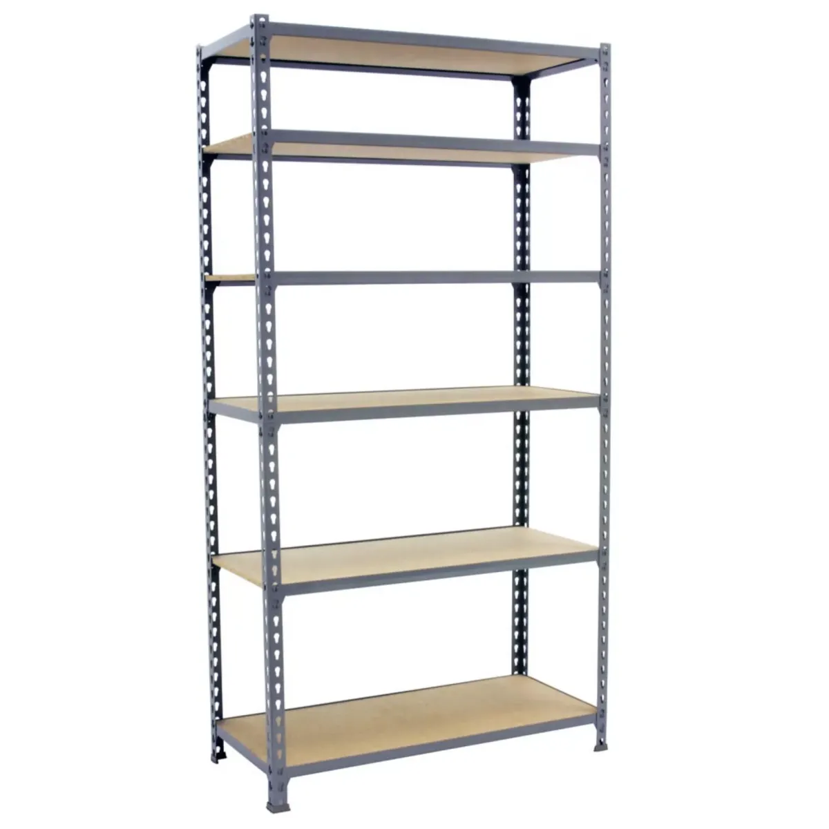 SCHWERLASTREGAL Giant Muli 250x110x30 cm 6 Fachböden Fachlast 200 kg Grau