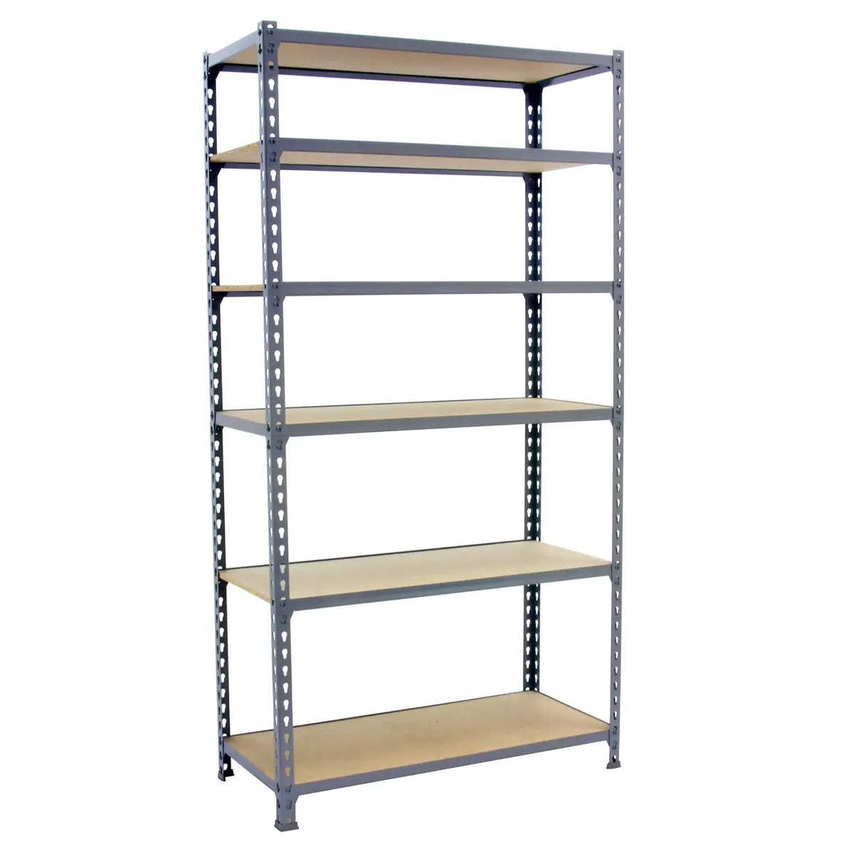 SCHWERLASTREGAL Giant Muli 250x80x40 cm 6 Fachböden Fachlast 150 kg Grau