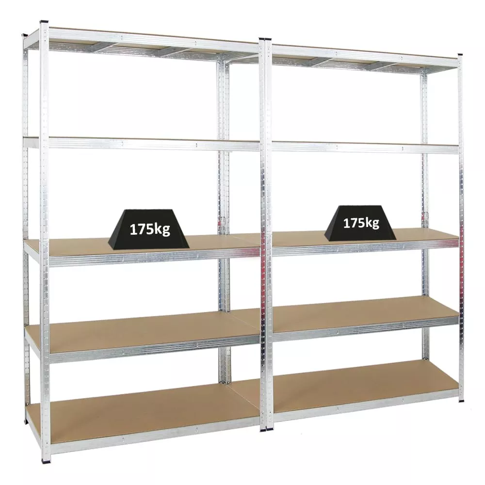 SCHWERLASTREGAL Giant Ragnar 2er-Set mit 2x 200x120x50 cm Fachlast 175 kg Verzinkt