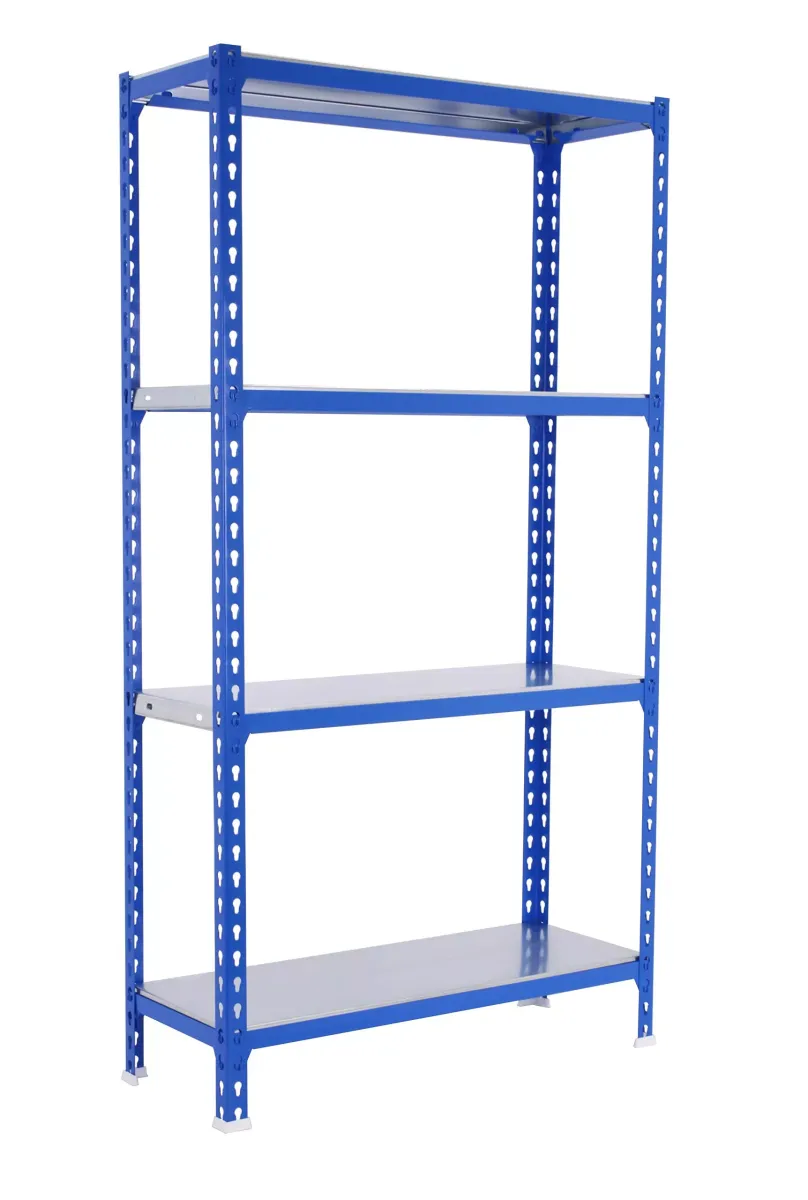 SCHWERLASTREGAL Mid Metal Shark 150x90x40 cm Fachlast 180 kg Blau-Verzinkt