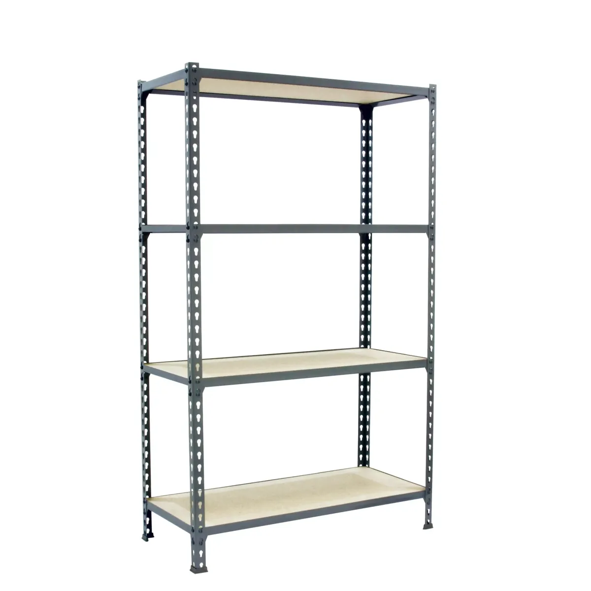 SCHWERLASTREGAL Mid Muli 150x120x40 cm 4 Fachböden Fachlast 200 kg Grau