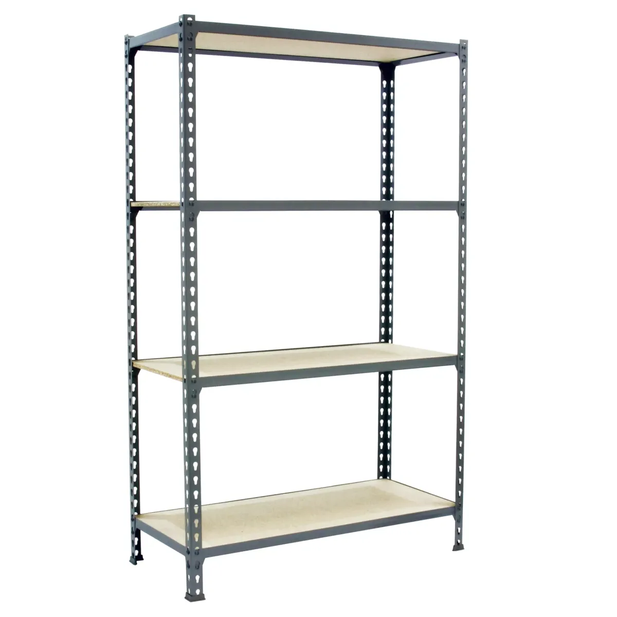 SCHWERLASTREGAL Mid Muli 150x80x40 cm 4 Fachböden Fachlast 150 kg Grau