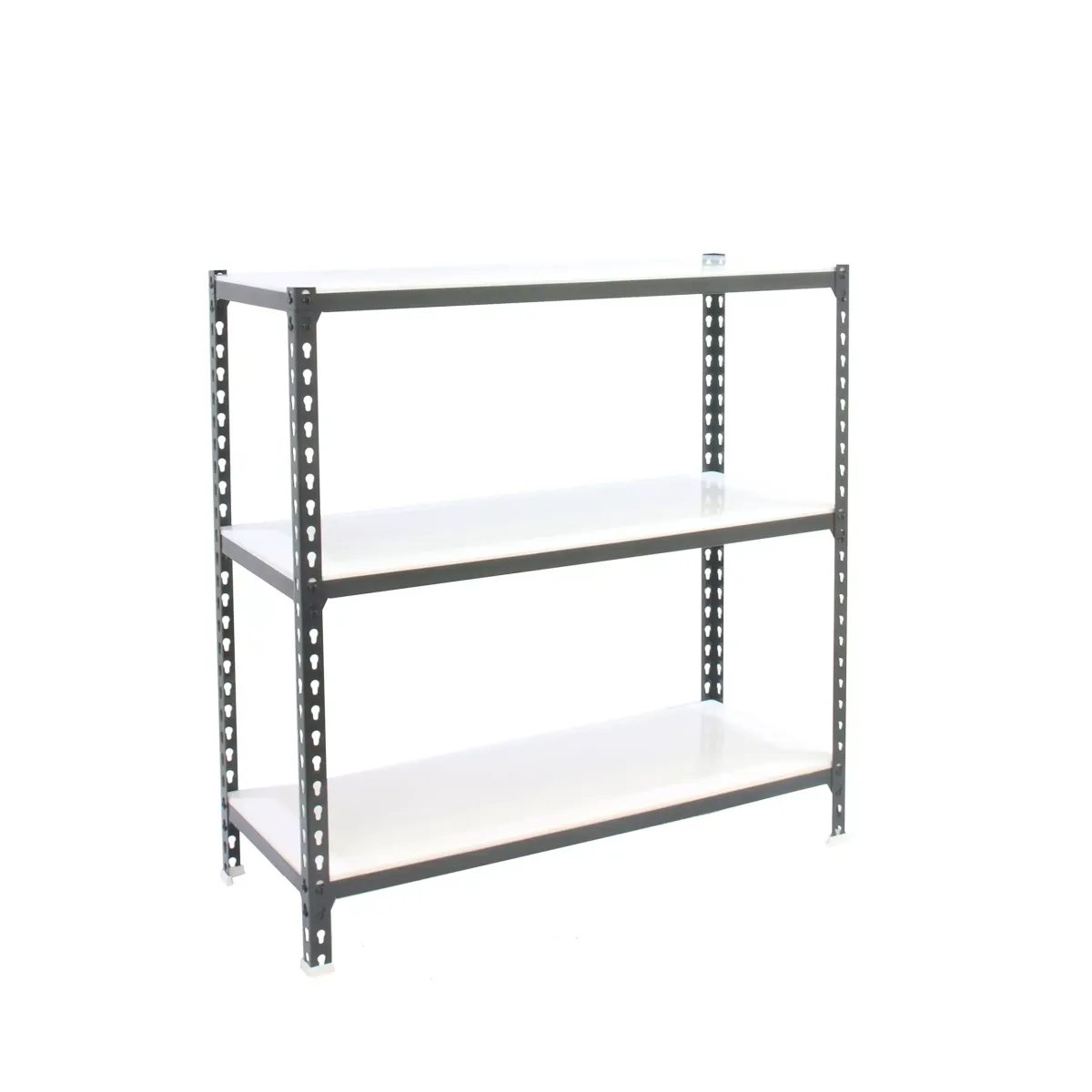 SCHWERLASTREGAL Small Metal Shark 100x110x40 cm Fachlast 200 kg Anthrazit-Weiß