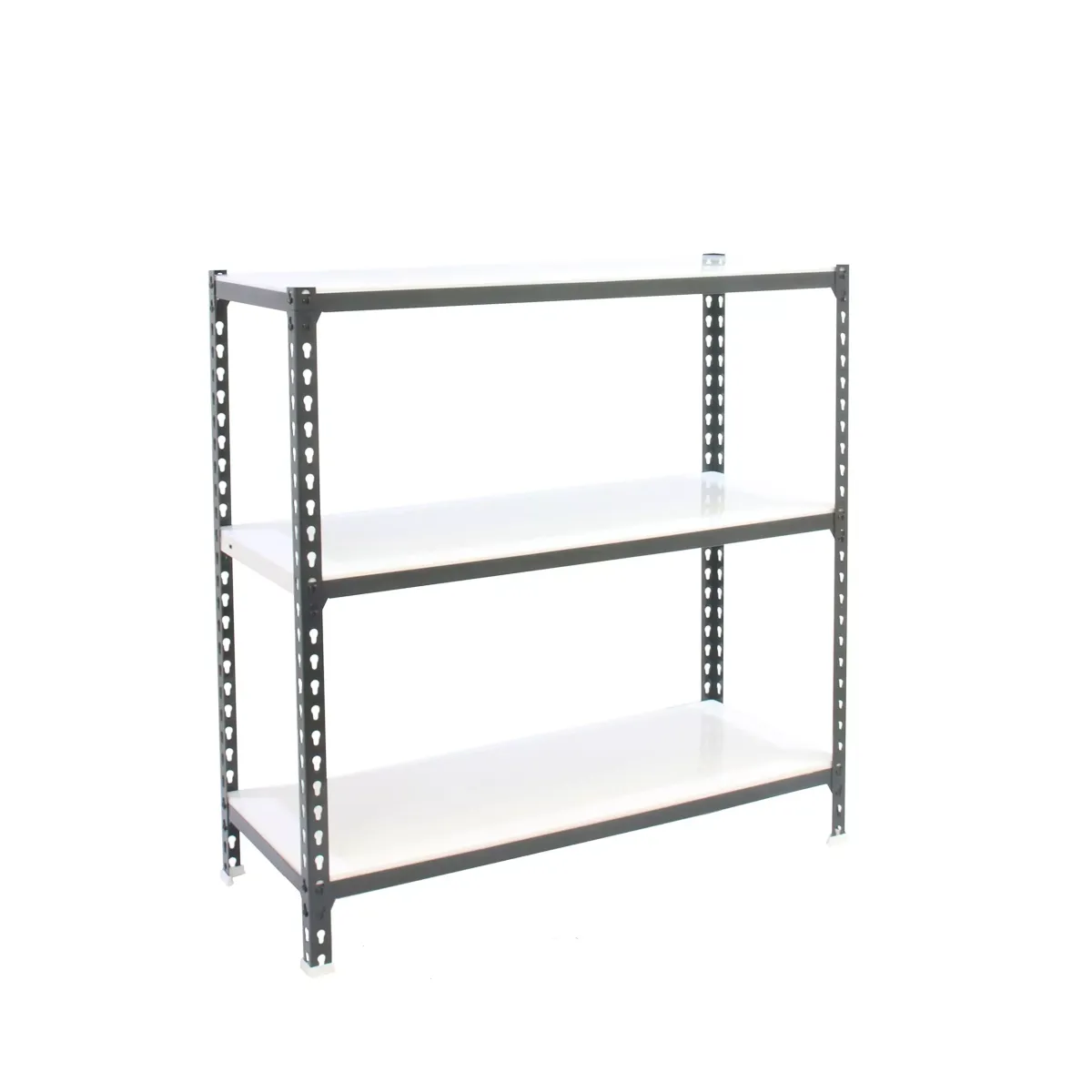 SCHWERLASTREGAL Small Metal Shark 100x80x50 cm Fachlast 180 kg Anthrazit-Weiß
