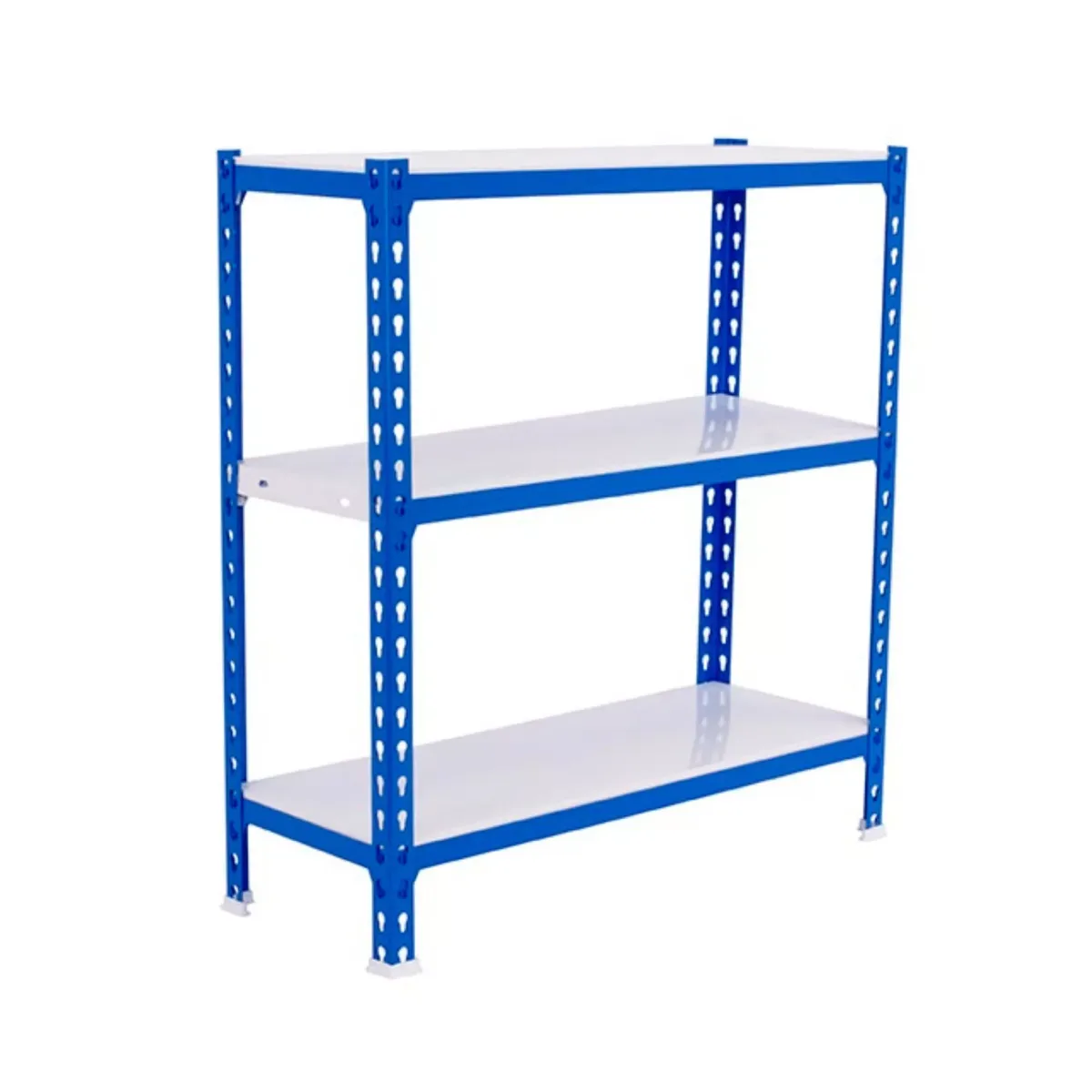 SCHWERLASTREGAL Small Metal Shark 100x80x50 cm Fachlast 180 kg Blau-Weiß