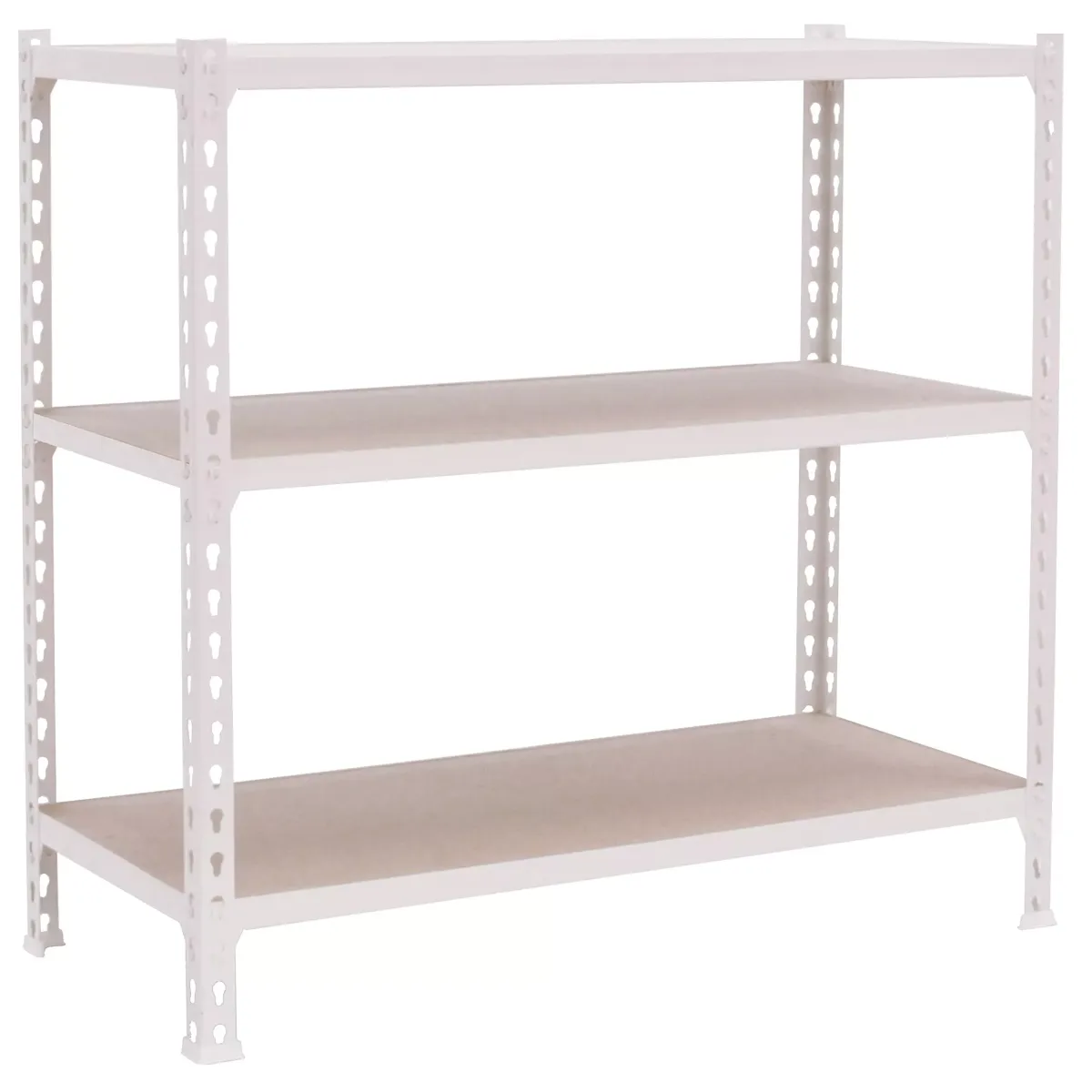 SCHWERLASTREGAL Small Muli 100x110x50 cm 3 Fachböden Fachlast 200 kg Weiß