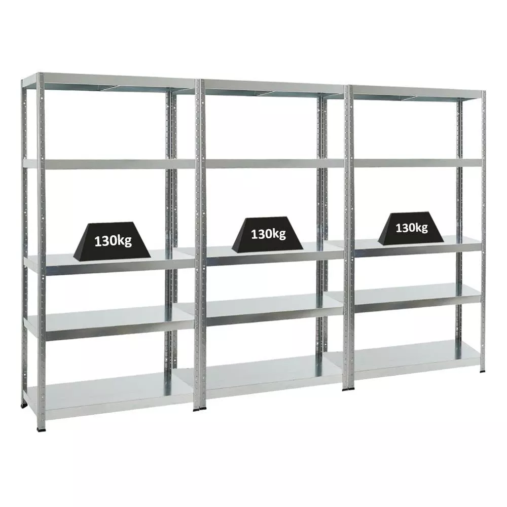 SCHWERLASTREGAL Steel Eagle 3er-Set mit 3x 180x90x40 cm Fachlast 130 kg Verzinkt