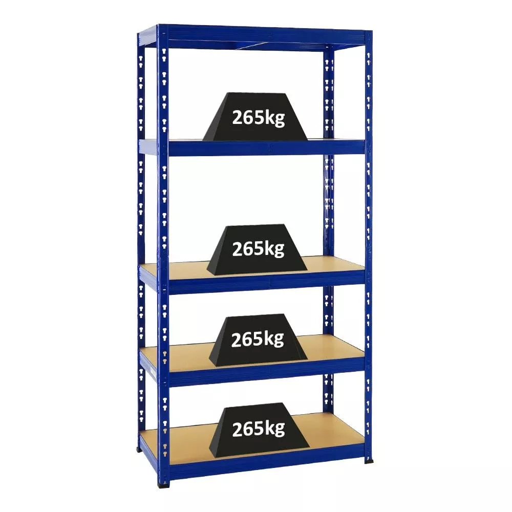 SCHWERLASTREGAL Tiger 180x90x45 cm Fachlast 265 kg Blau