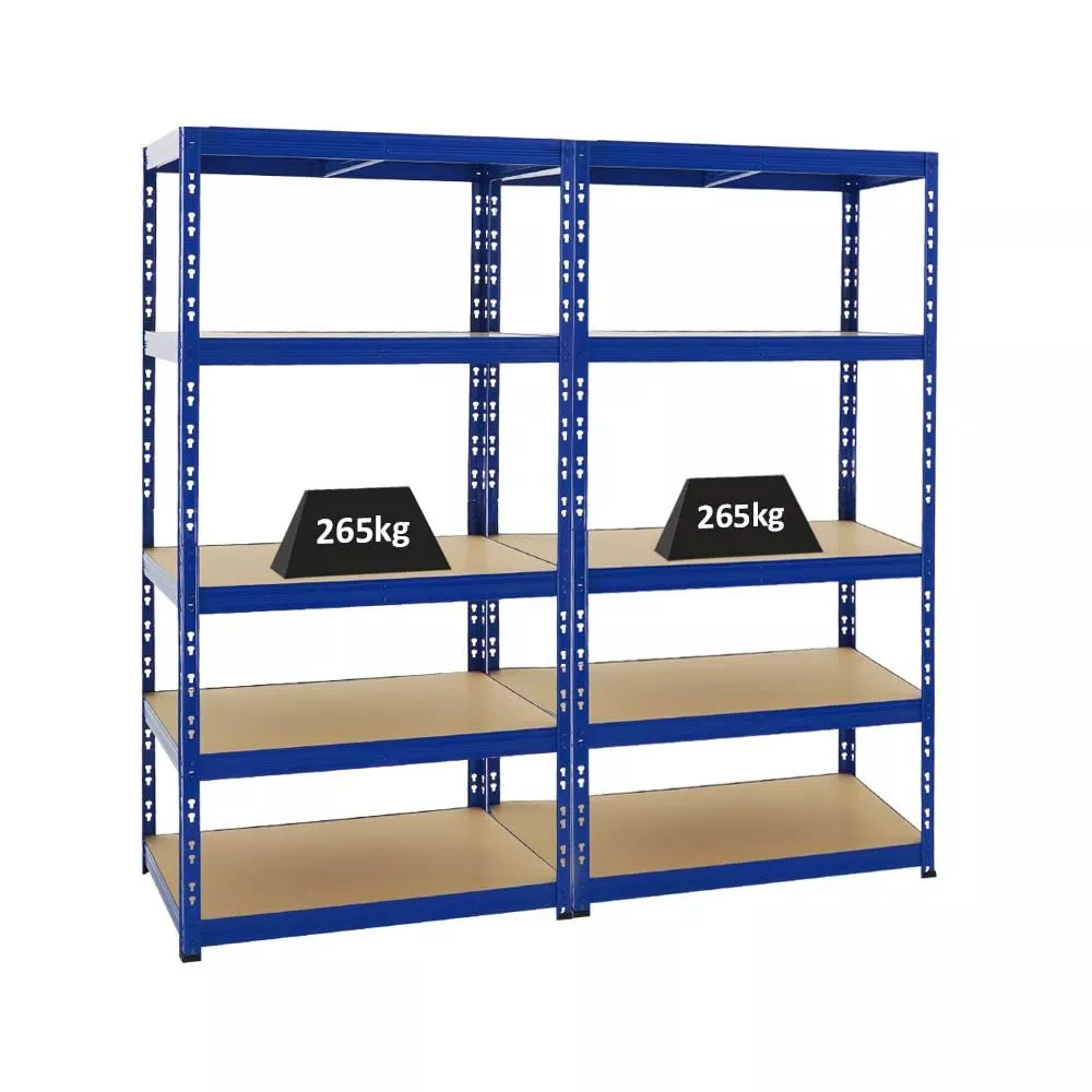 SCHWERLASTREGAL Tiger 2er-Set mit 2x 180x90x60 cm Fachlast 265 kg Blau