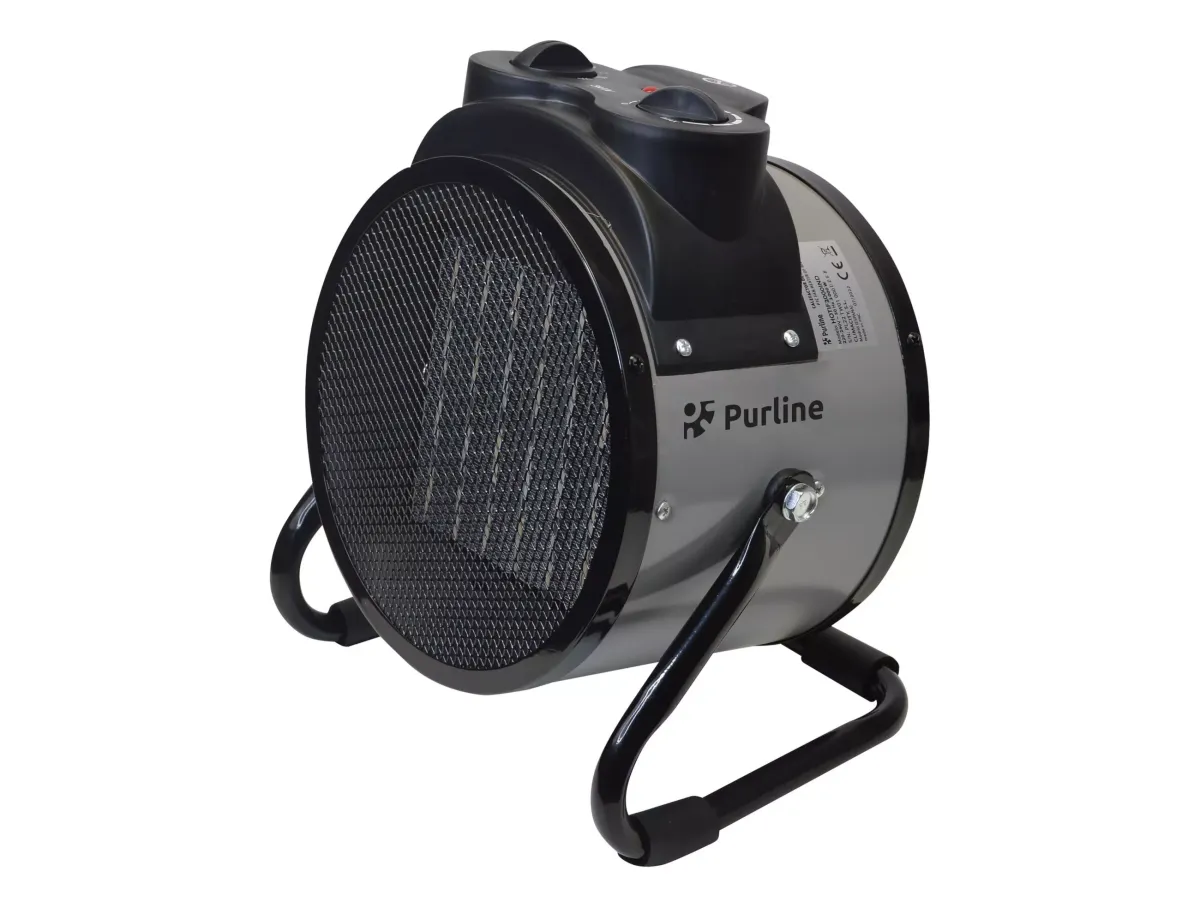 STAND-THERMOVENTILATOR Schwarz mit Leistungskontrolle 2000 W