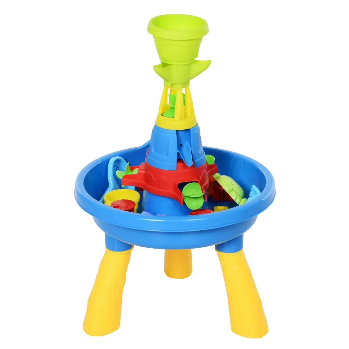 STRANDSPIELZEUG, Blau+Gelb, Kunststoff