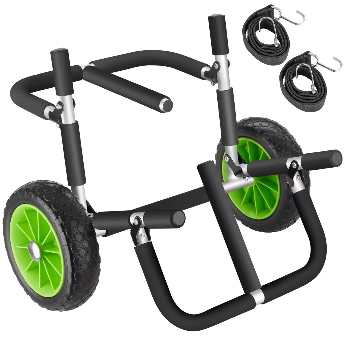 SURFBOARD TRANSPORTWAGEN Wavewheel,inkl. 2 Sicherungsgurte, 62 x 53 x 49 cm,schwarz/grün