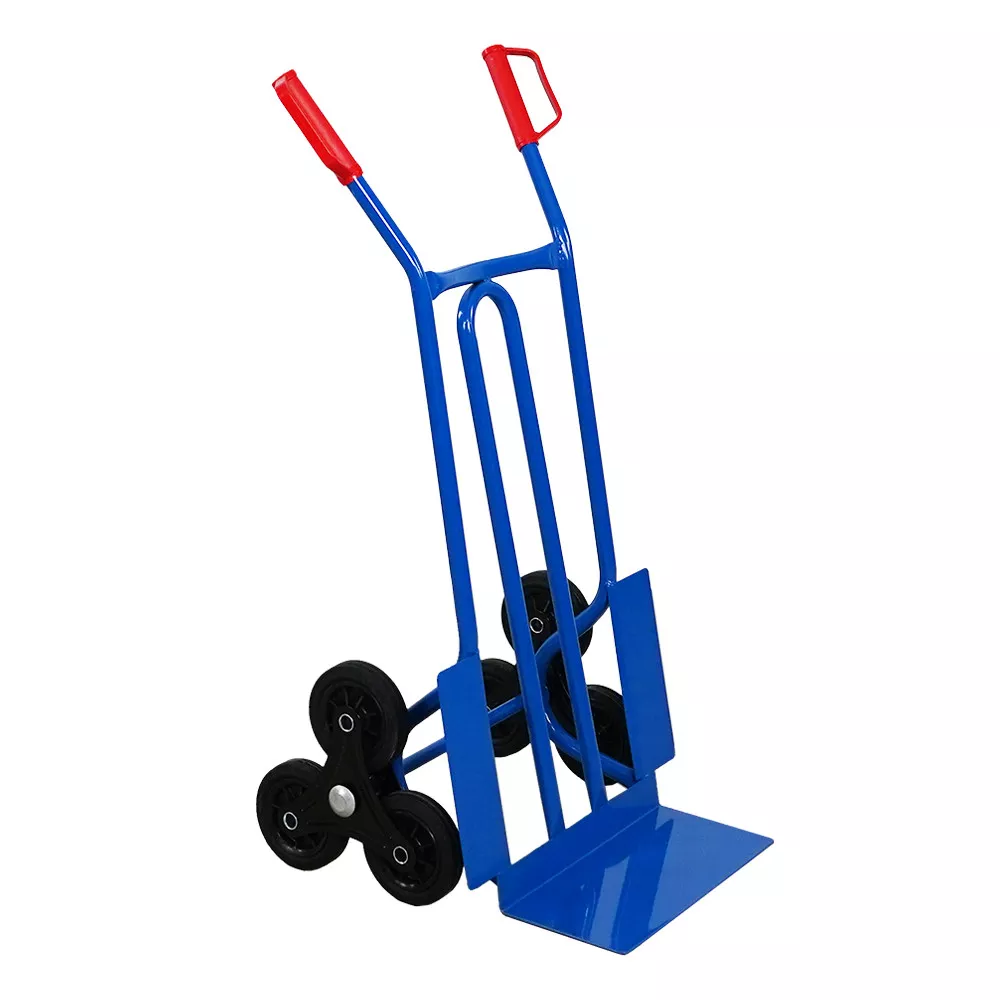TREPPENSTEIGER Sackkarre Rhino XL Schaufel 104x60x54cm Tragkraft 250kg 3x Vollgummiräder Blau