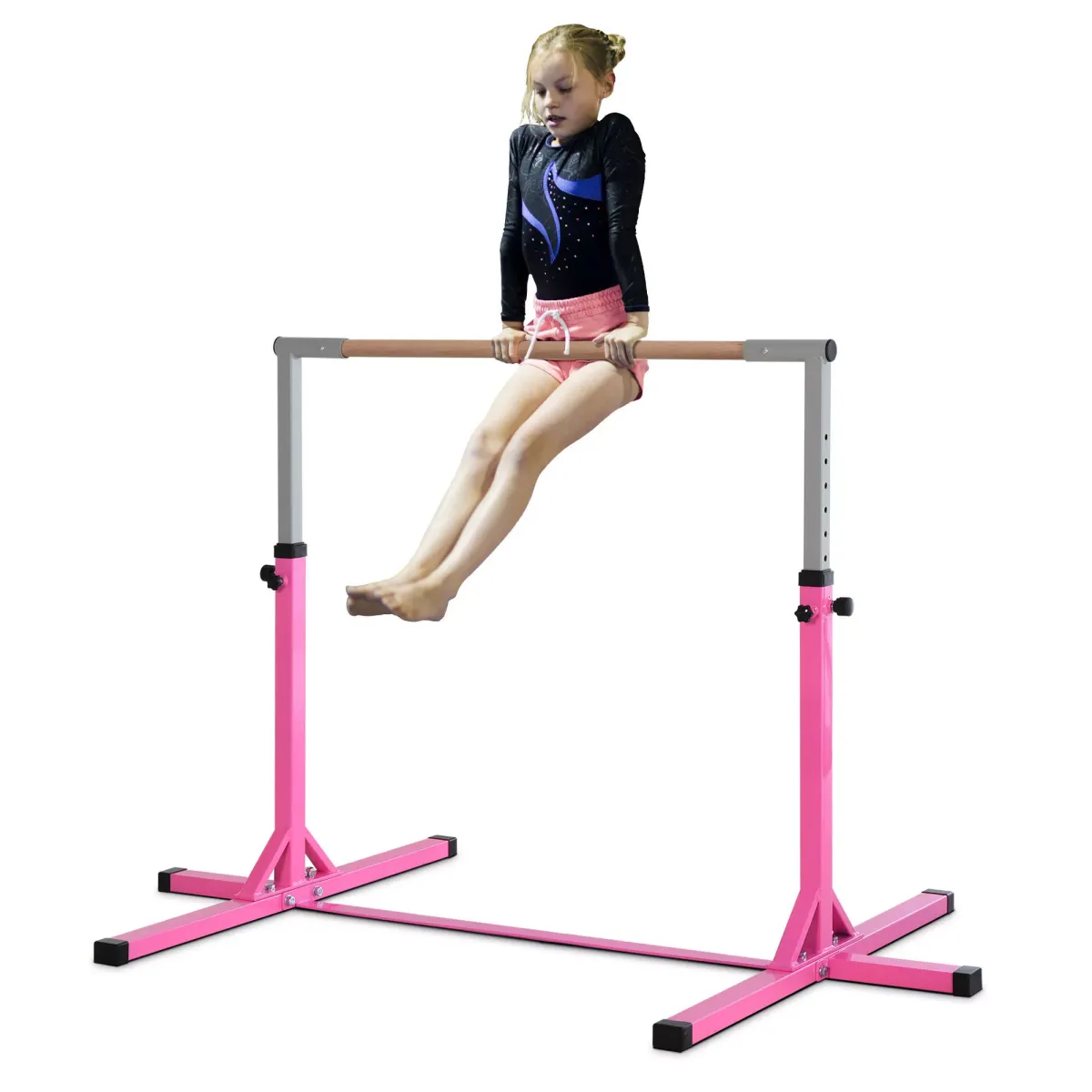 TURNRECK, Stahl, Rosa, 197B x 121T x 92-150H cm