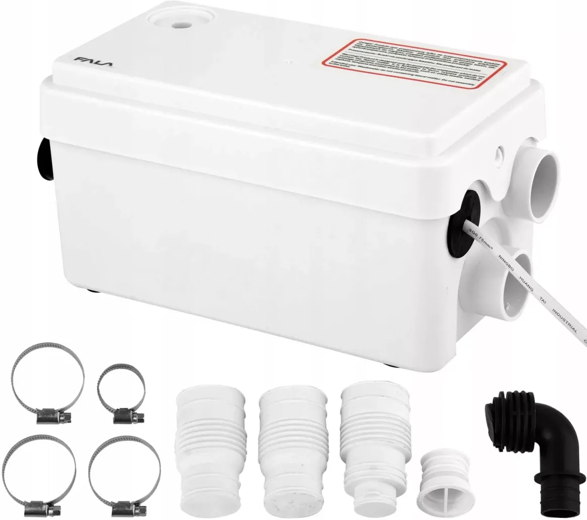 WC HEBEANLAGE Fäkalienpumpe Dusche Waschbecken ohne Zerkleinerer 250W