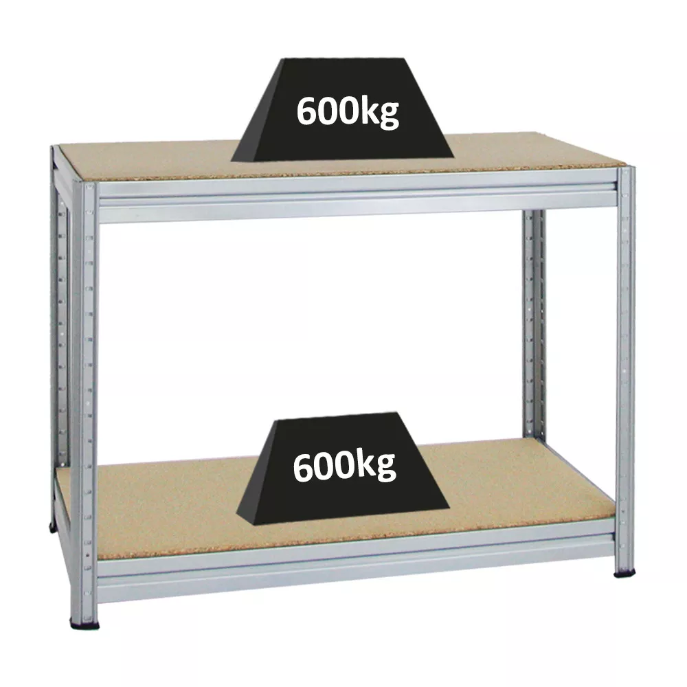 WERKBANK Dino höhenverstellbar 90x120x60 cm Traglast 600 kg Verzinkt