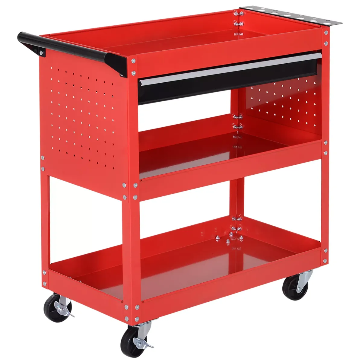 WERKSTATT-ROLLWAGEN, Werkzeugwagen, Rot