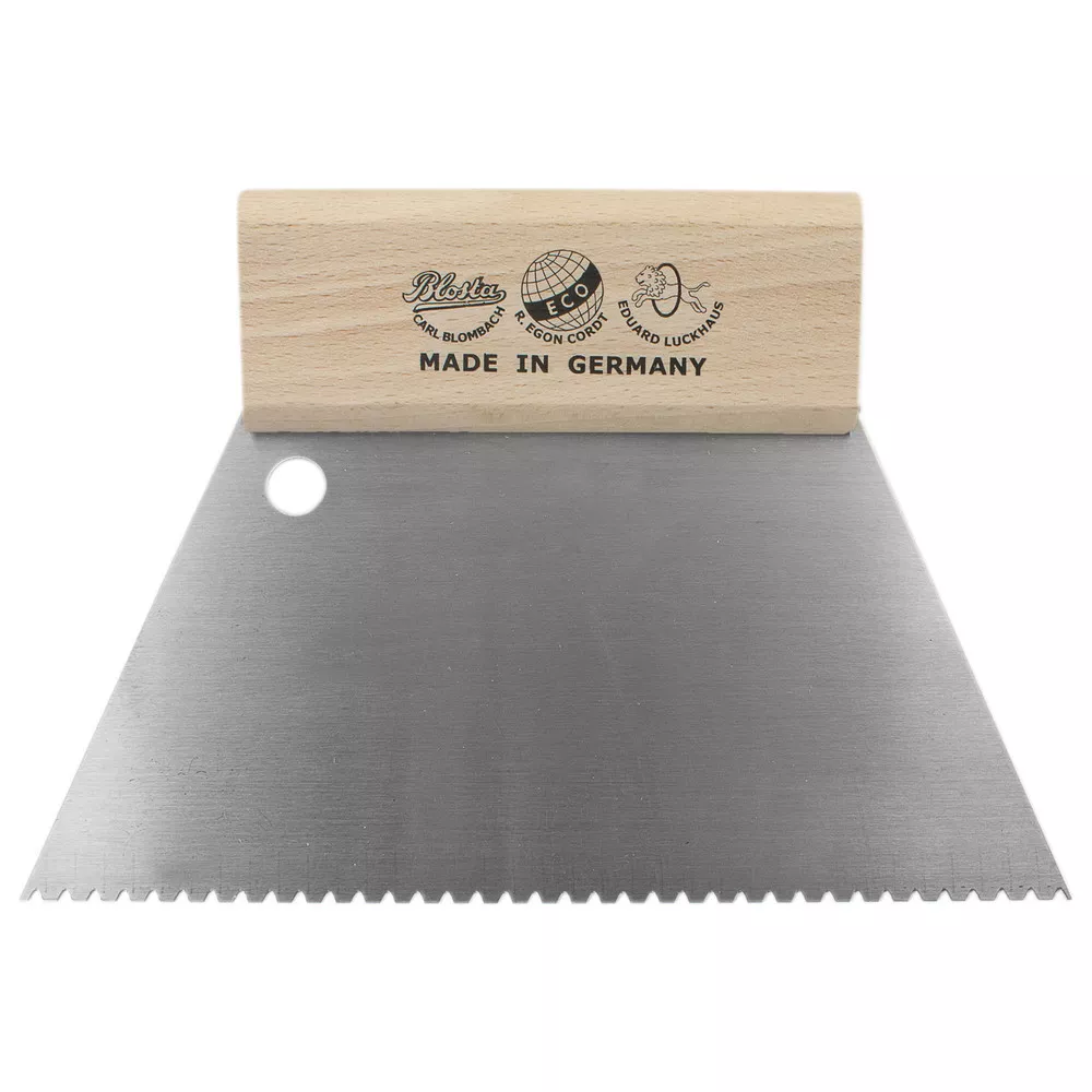 ZAHNSPACHTEL 180 mm, Zahnung B1, Zahnabstand 2,4 mm, Zahntiefe 2,0 mm