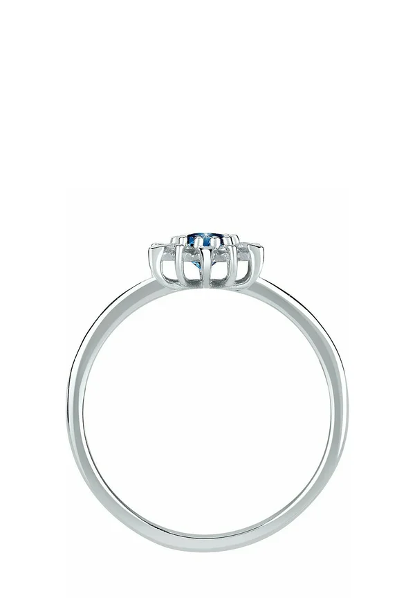 1 SAPHIR - Ring - weißgoldfarben