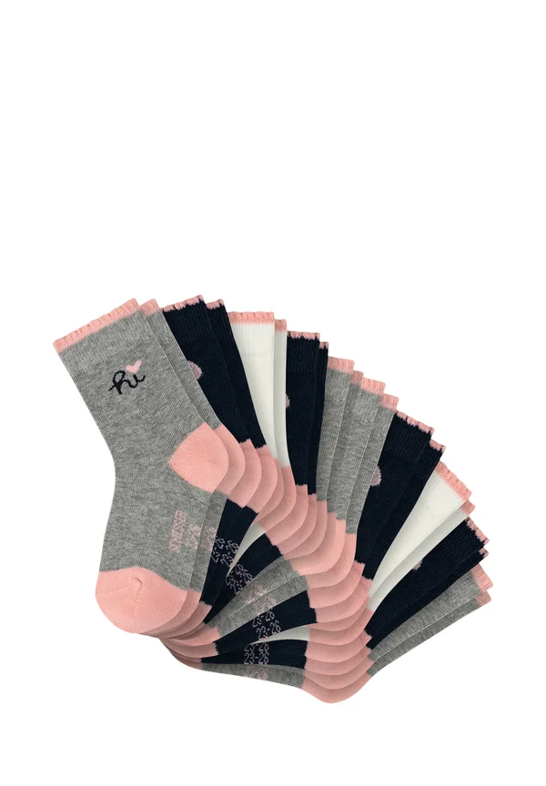 10ER PACK BASIC - Socken - hellgrau