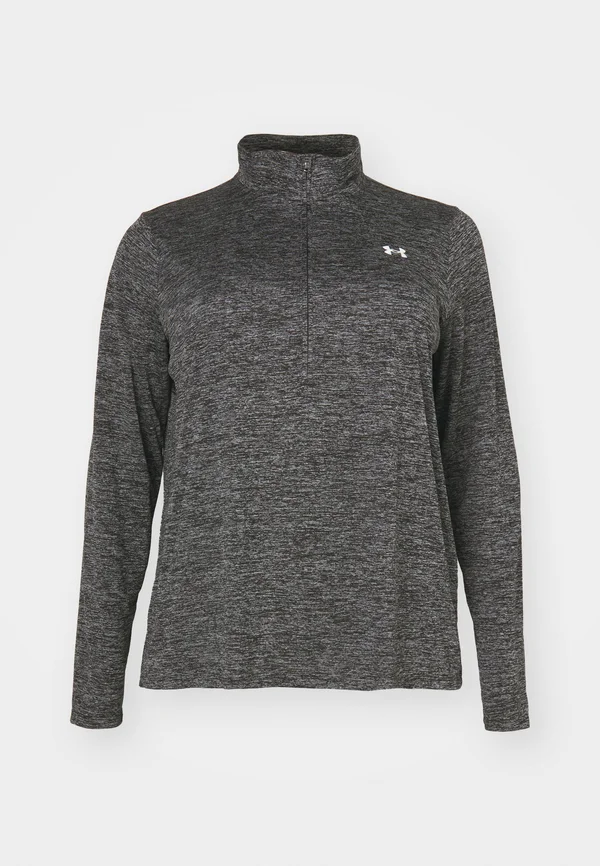 1/2 ZIP TWIST& - Langarmshirt - black/white
