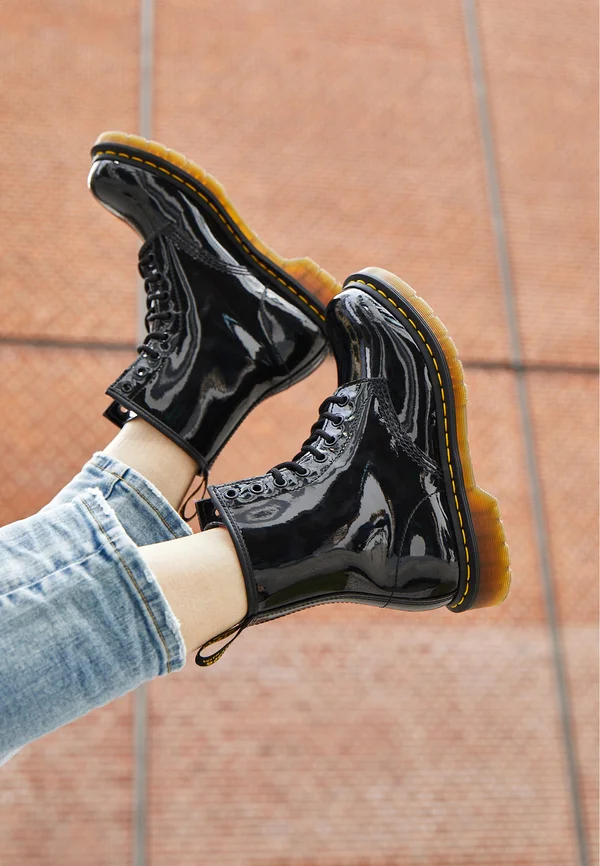 1460 8 EYE BOOT LAMPER - Schnürstiefelette - black