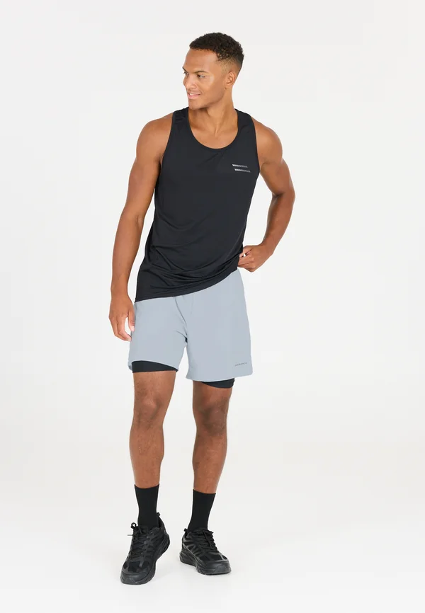 2-IN-1 - Kurze Sporthose - lichtblauw