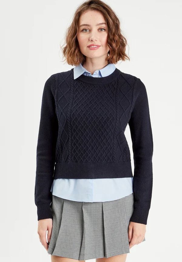 2-IN-1 - Strickpullover - bleu marine