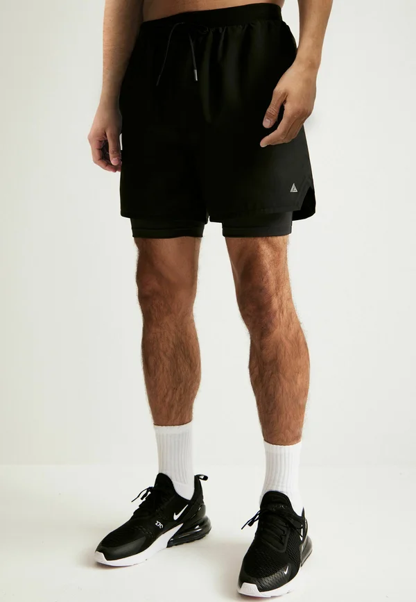 2-IN-1 TRAINING - Shorts - black