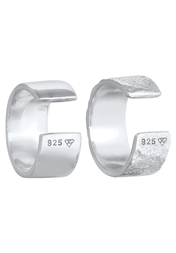 2 PACK BASIC CUFF - Ohrringe - silberfarben