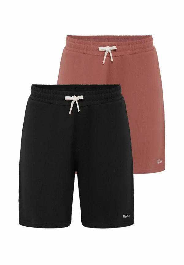 2 PACK - EDMUND - Jogginghose - black bordeaux