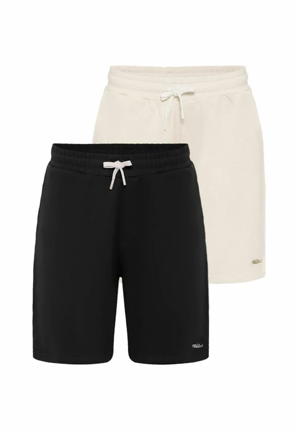 2 PACK - EDMUND - Jogginghose - black-off white
