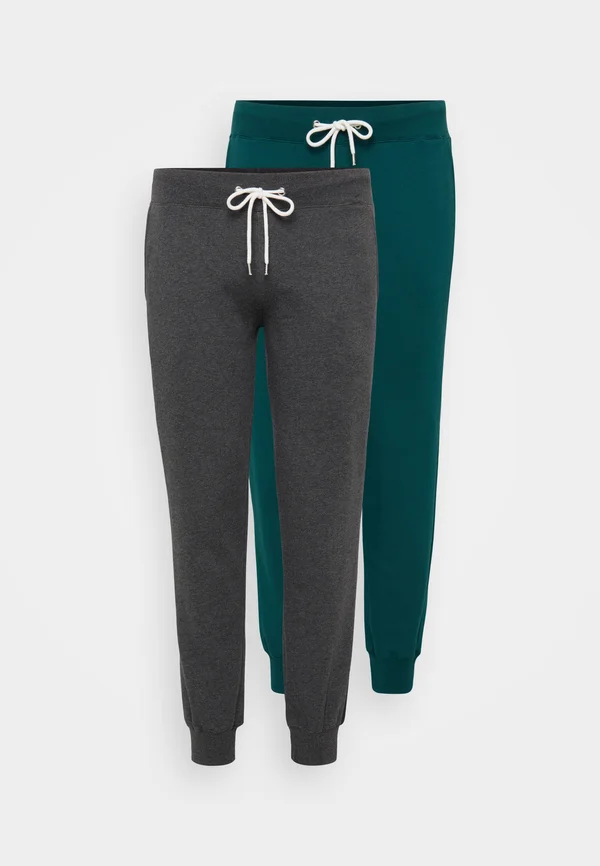 2 PACK - Jogginghose - mottled dark grey/dark green