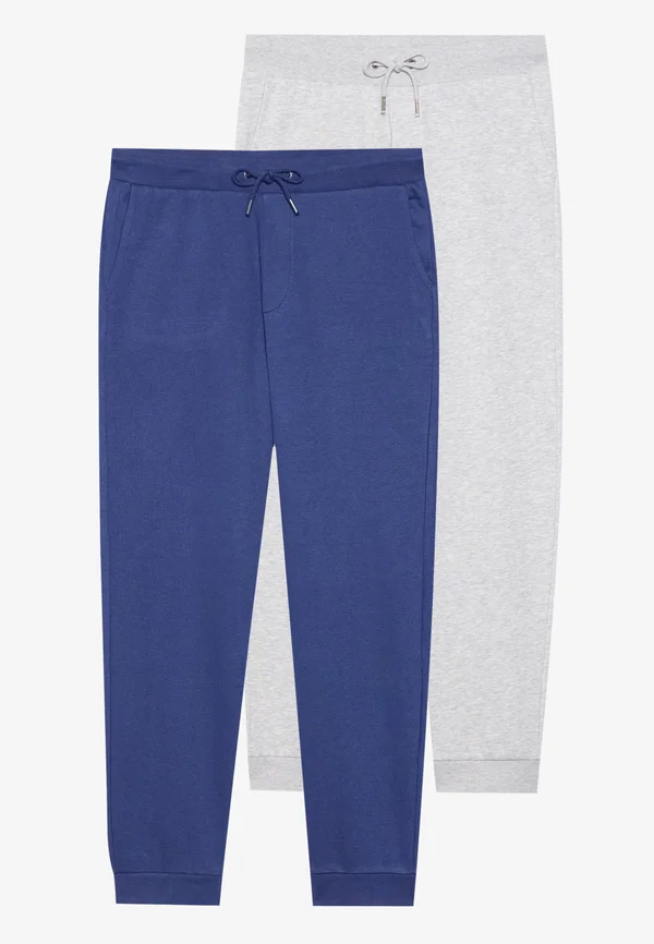 2 PACK - Jogginghose - mottled light grey/dark blue