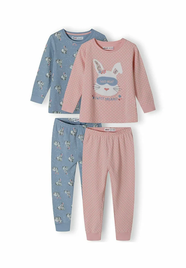 2 PACK LONG SLEEVE SET - Nachtwäsche Set - light blue light pink