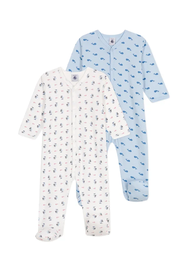2 PACK - Strampler - white blue