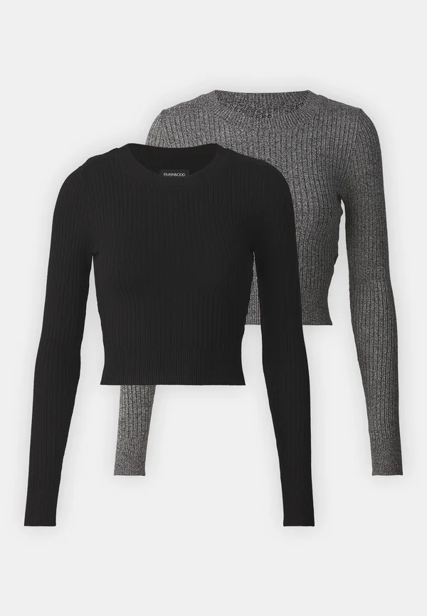 2 PACK - Strickpullover - mottled grey