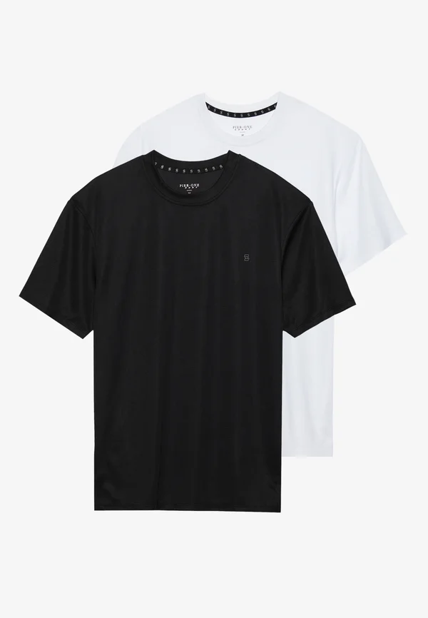 2 PACK - T-Shirt basic - black/white