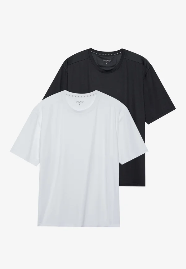 2 PACK - T-Shirt basic - black/white