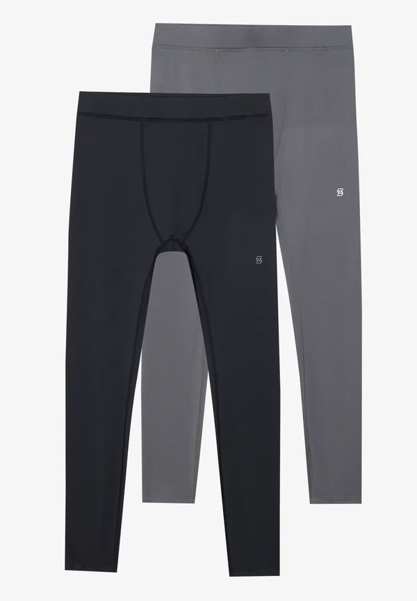 2 PACK - Tights - dark grey/black