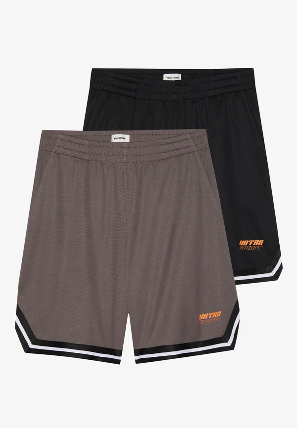 2 PACK UNISEX - Jogginghose - black/dark grey